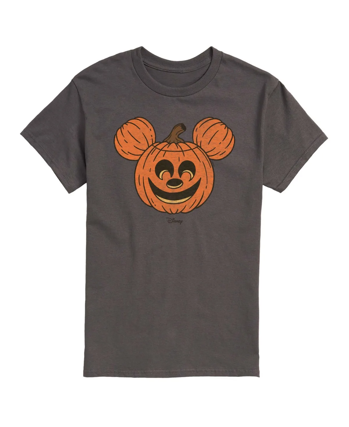 Mickey Mouse Pumpkin Graphic Short Sleeve Crewneck T-Shirt by Airwaves