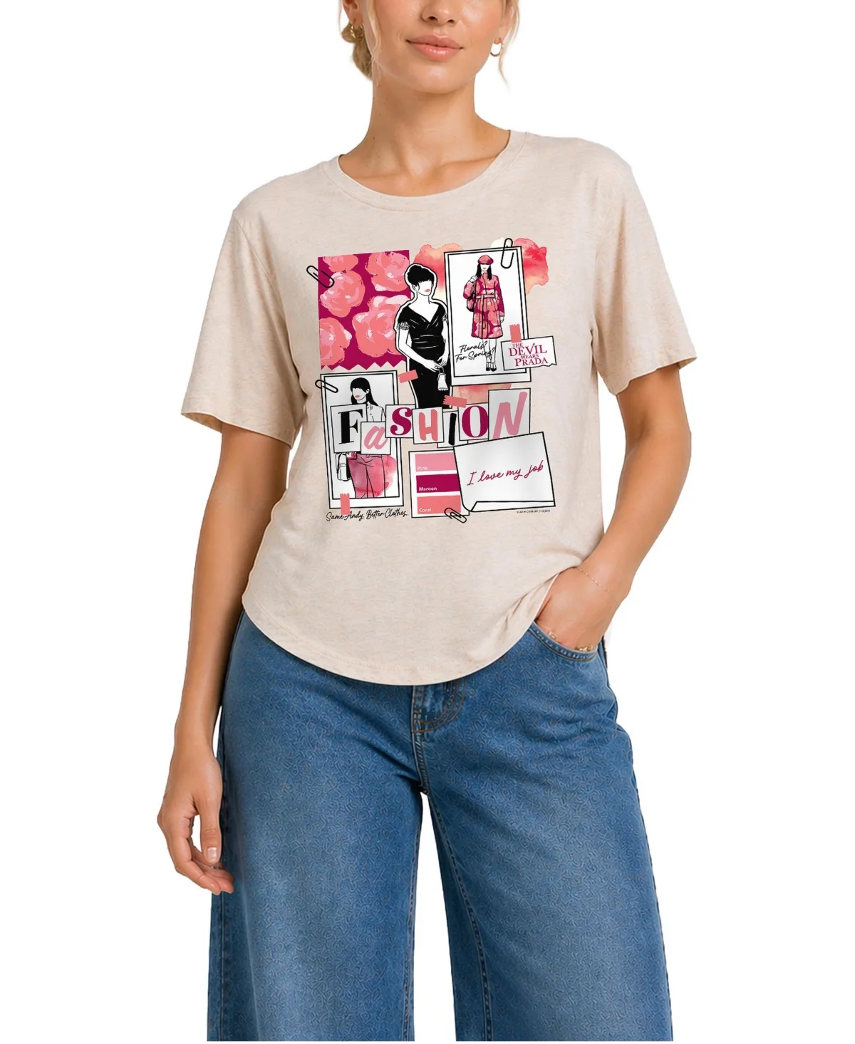 The Devil Wears Prada Fashion Sketchbook Relaxed Fit T-Shirt by Prada