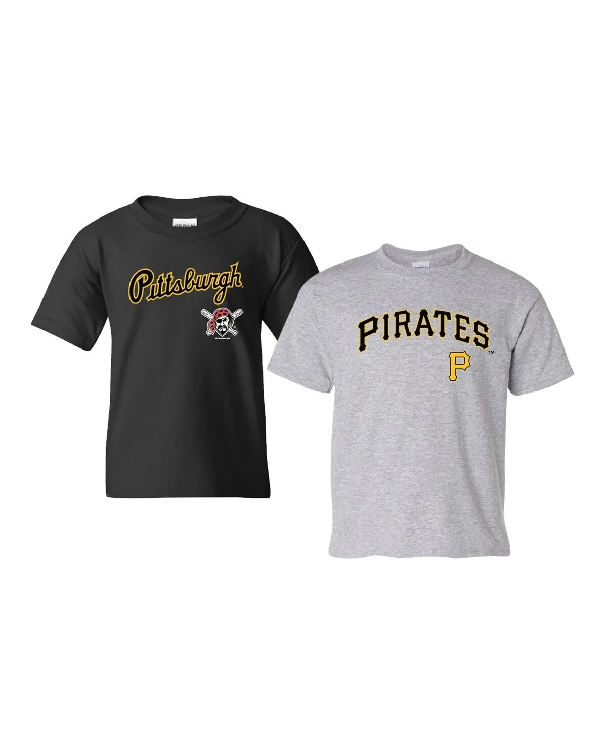 Pittsburgh Pirates 2-Pack Logo T-Shirt Set by Soft As a Grape