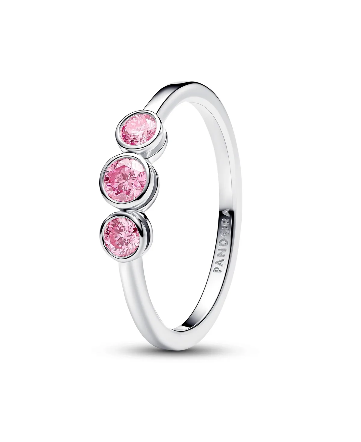 Lab-Grown Diamond Three Stone Ring (1/2 ct. t.w.) in Sterling Silver by Pandora