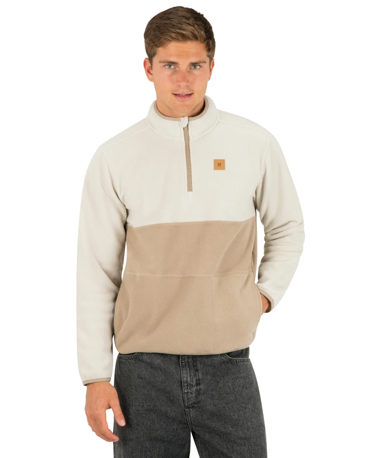 Cozypeak Quarter-Zip Stand-Collar Fleece Pullover by Hurley