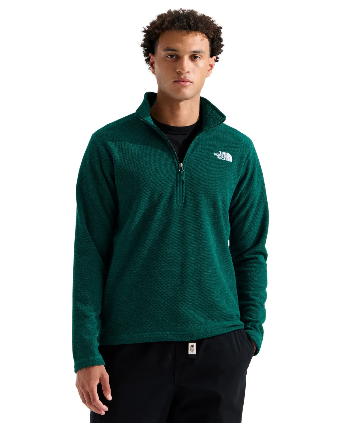 Textured Cap Rock Fleece Zip Sweatshirt by The North Face