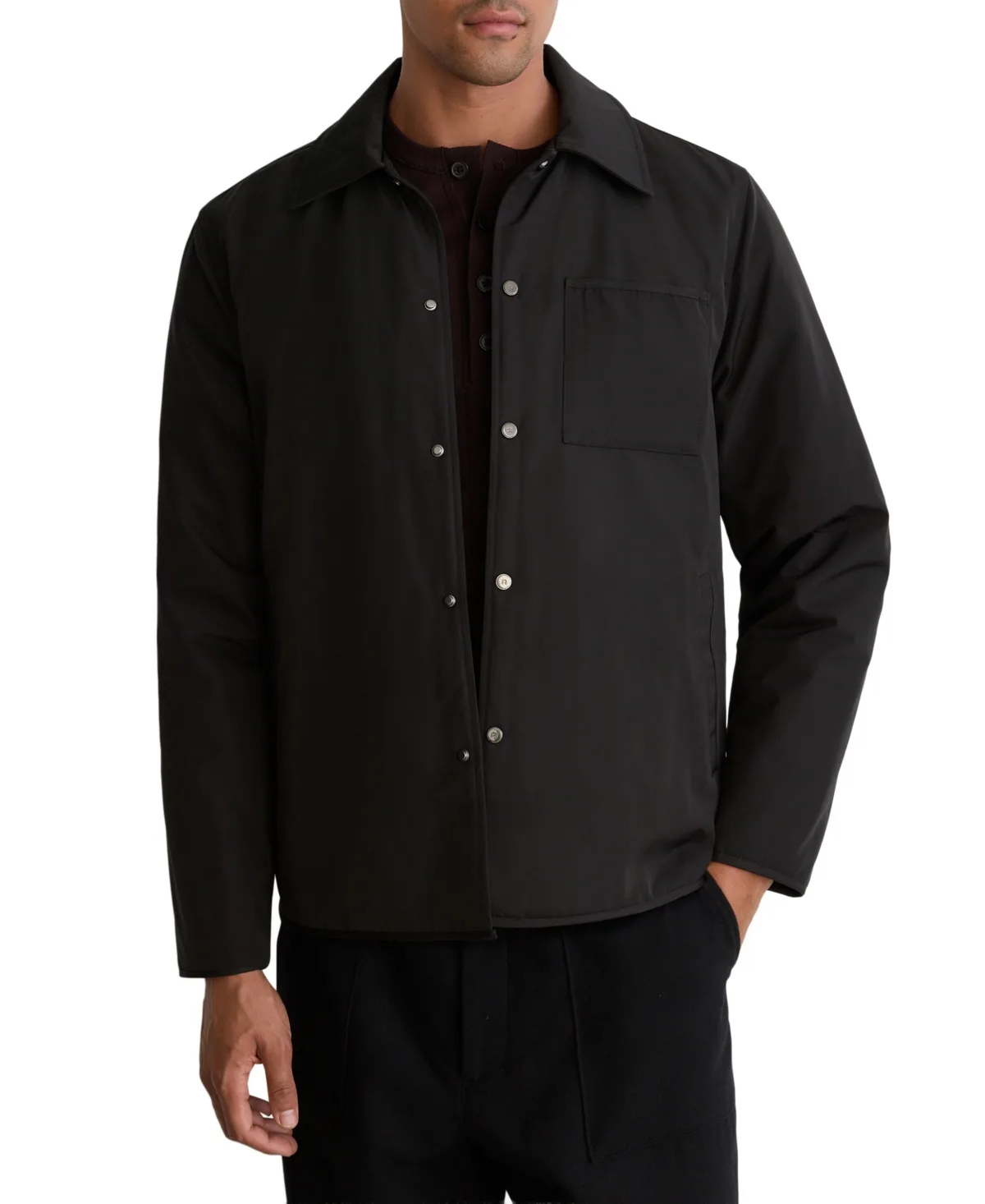 Long-Sleeve Patch Pocket Shirt Jacket by Reiss