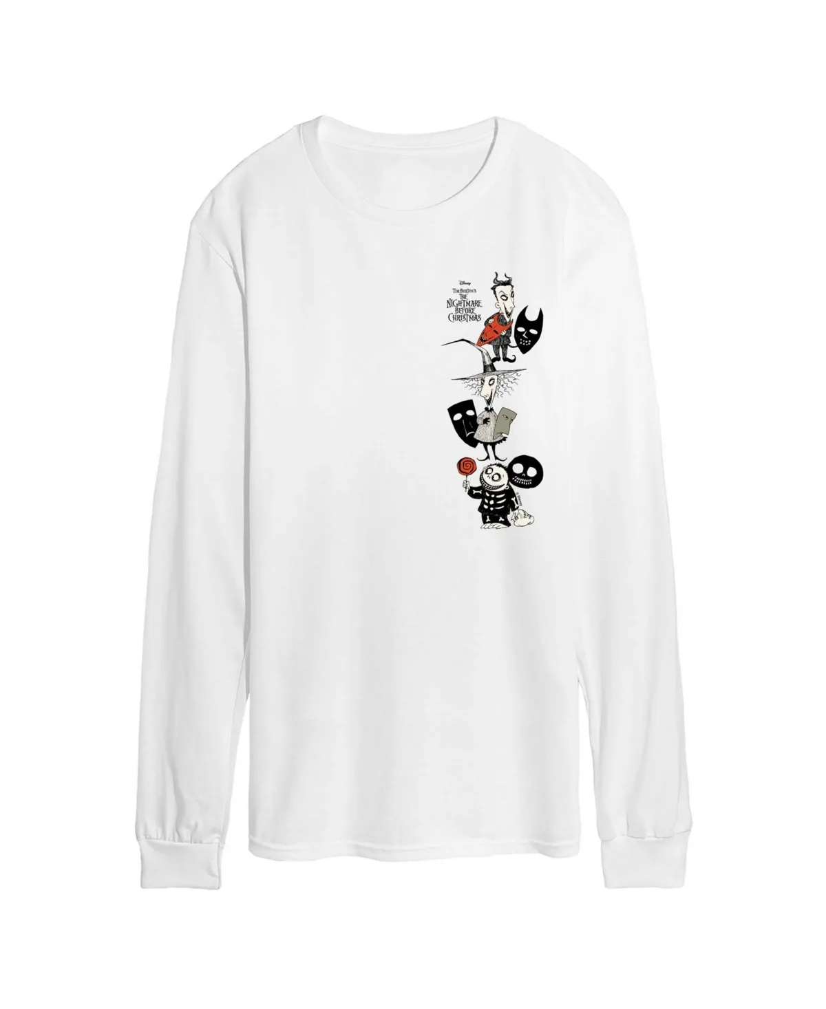 Shock Lock Barrel the Nightmare Before Christmas Long-Sleeve Crew-Neck T-Shirt by Airwaves