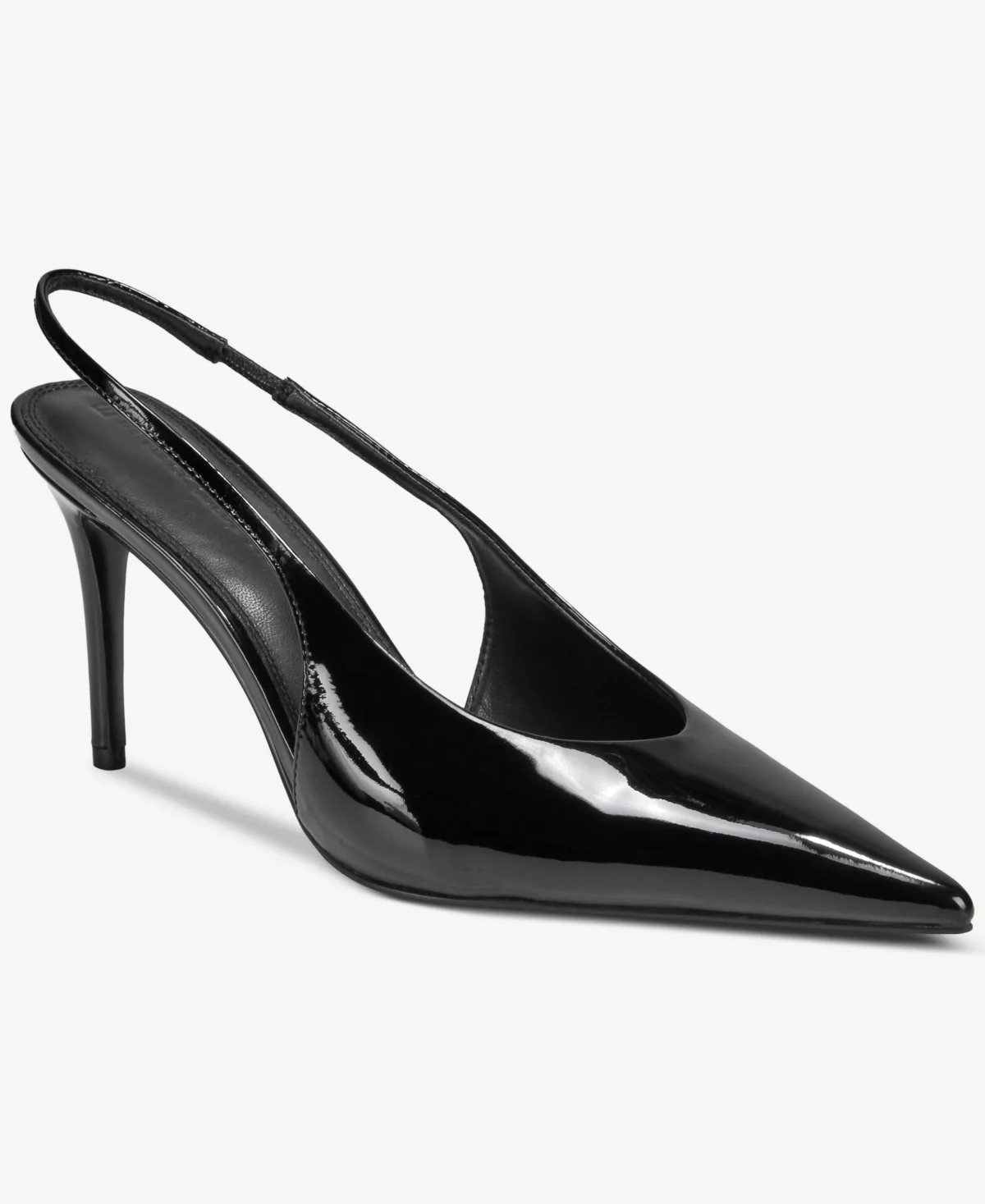 Diana Pointed-Toe Stiletto Slingback Pumps by B by Black Suede Studio
