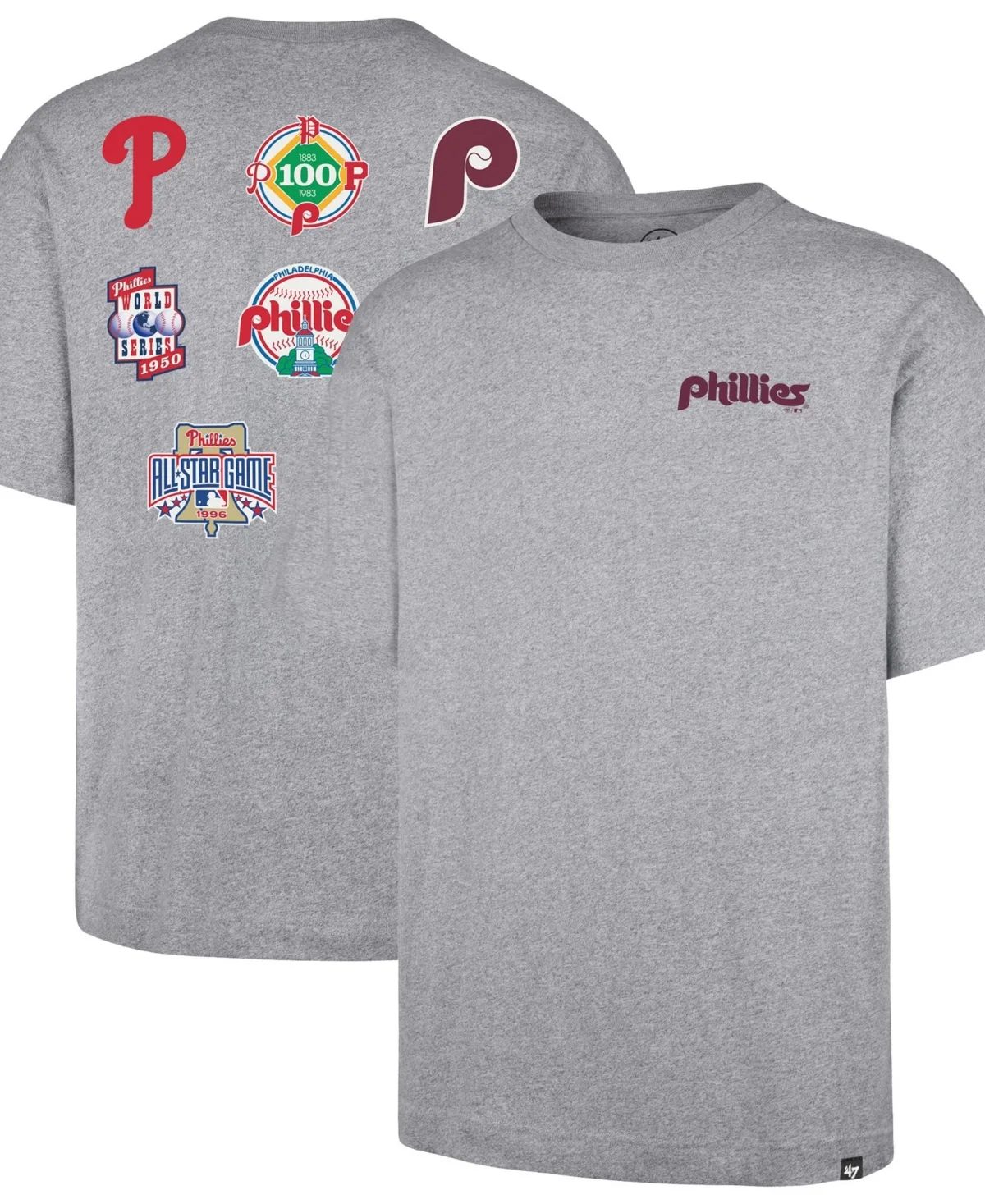 Philadelphia Phillies History Lock Foundation T-Shirt by 47 Brand