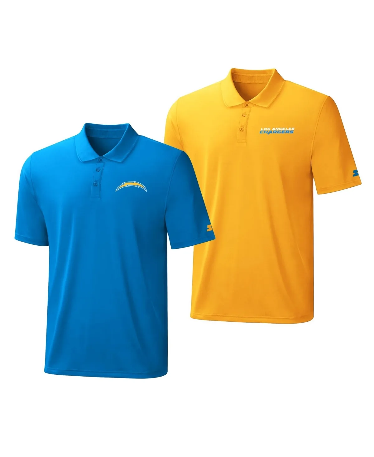 Los Angeles Chargers Logo Polo Shirt, 2-Pack Set by Starter