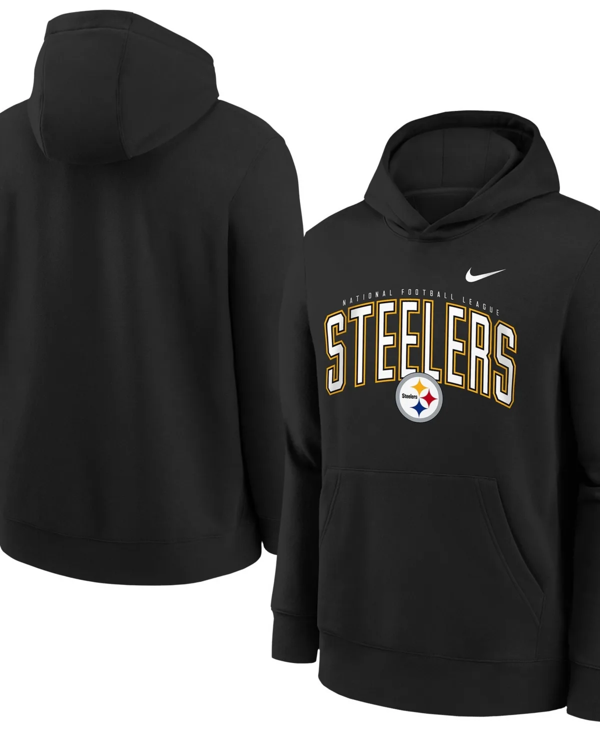 Pittsburgh Steelers Logo Arch Fleece Hoodie by Nike