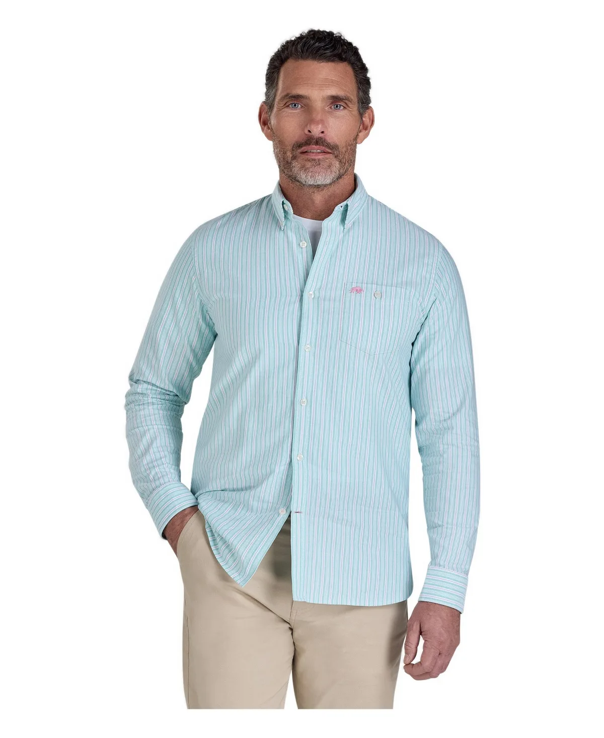 Stanford Long Sleeve Oxford Shirt by Raging Bull