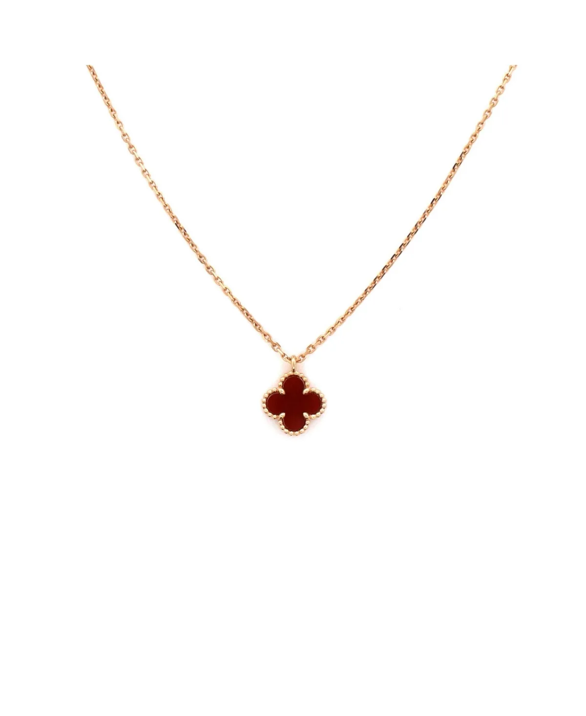 Pre-Owned Van Cleef & Arpels Sweet Alhambra Pendant Necklace - 18k Rose Gold by Pre Owned Van Cleef & Arpels