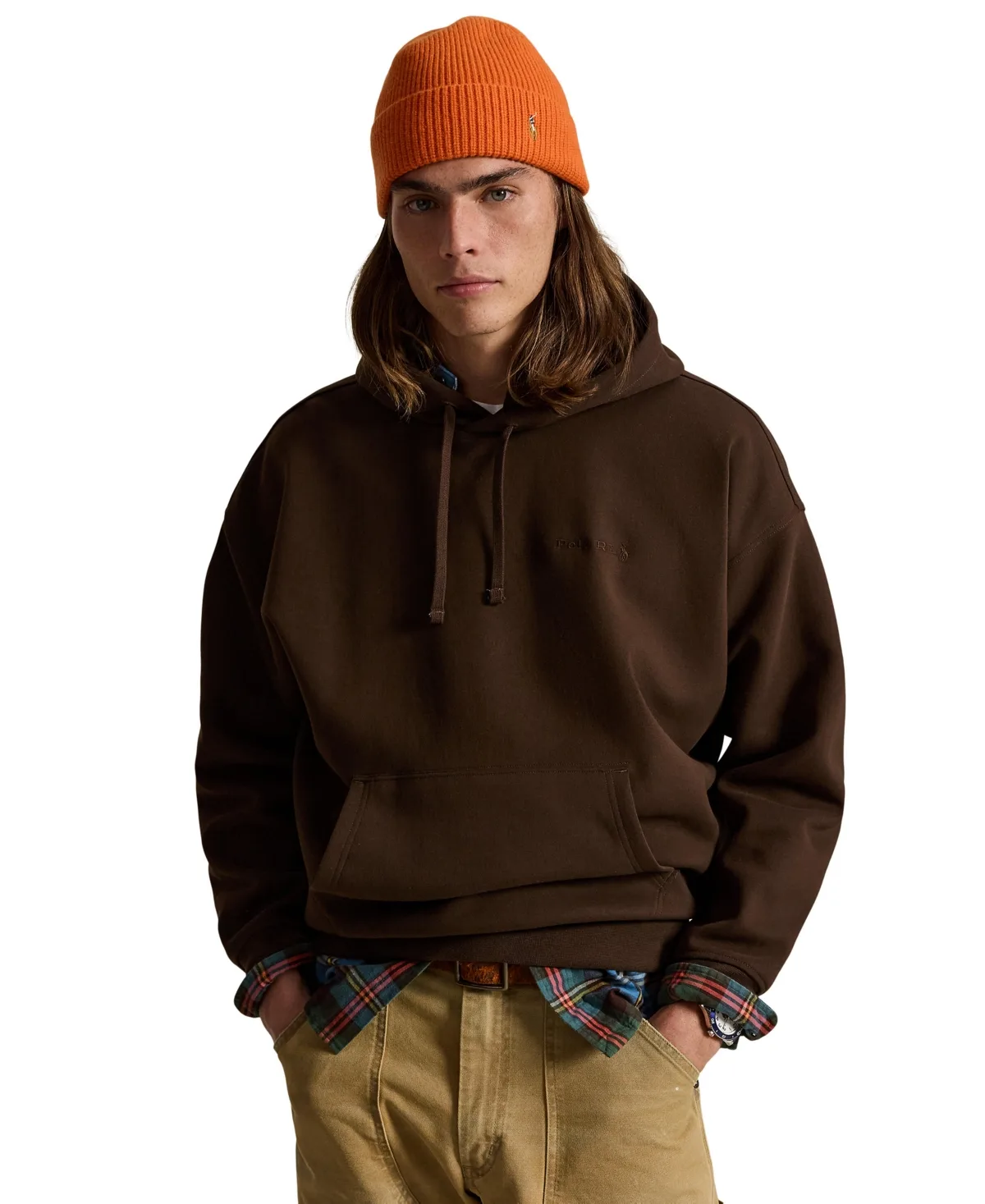 Relaxed Fit Double-Knit Hoodie by Polo Ralph Lauren