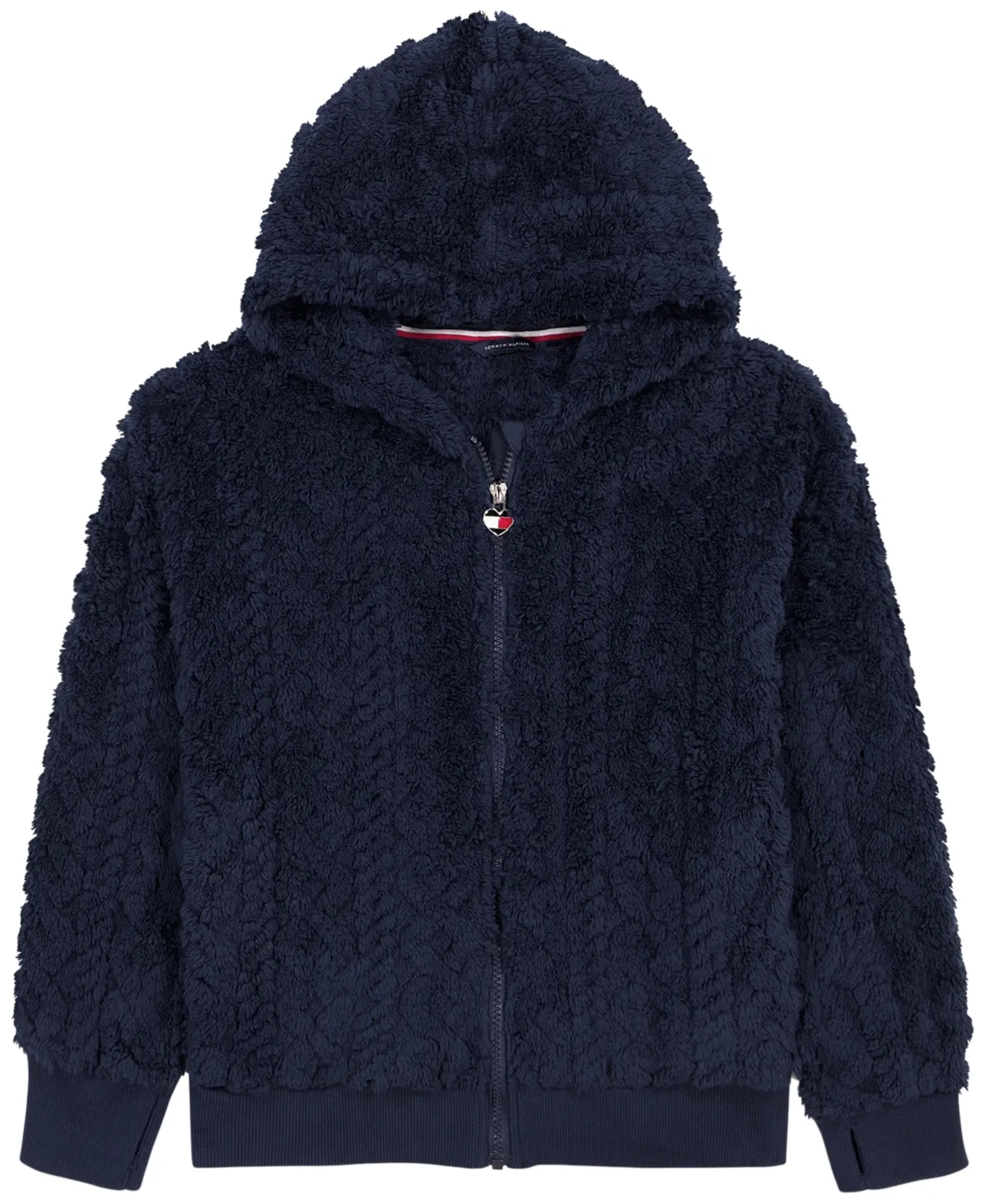 Full-Zip Sherpa Drop-Shoulder Hoodie by Tommy Hilfiger