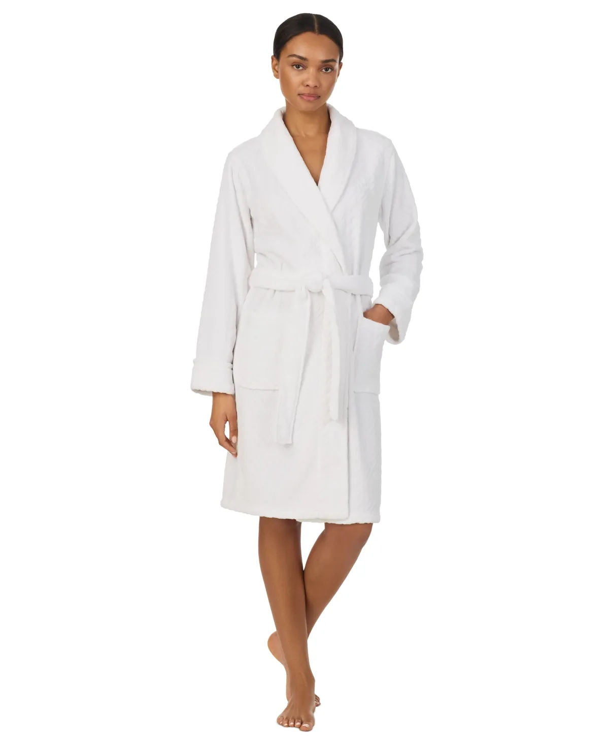 Lauren Ralph Lauren Self-Tie Belt Short Robes