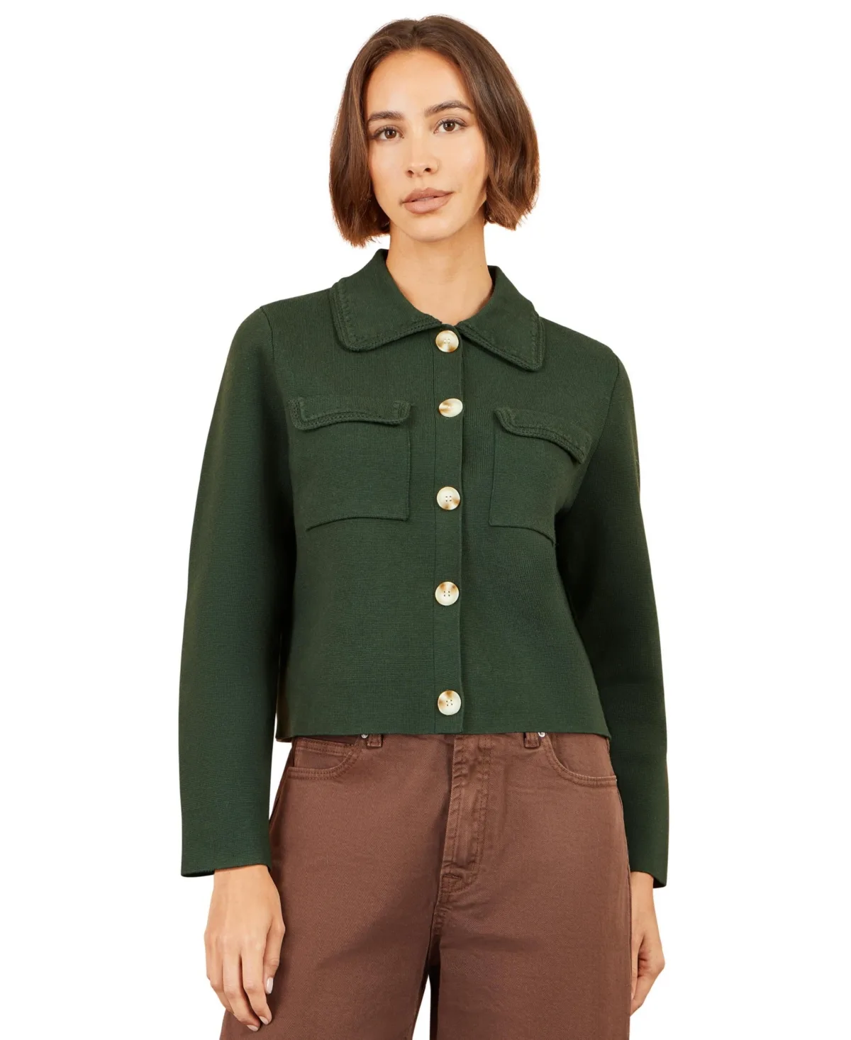 Knit Utility Jacket by Yumi