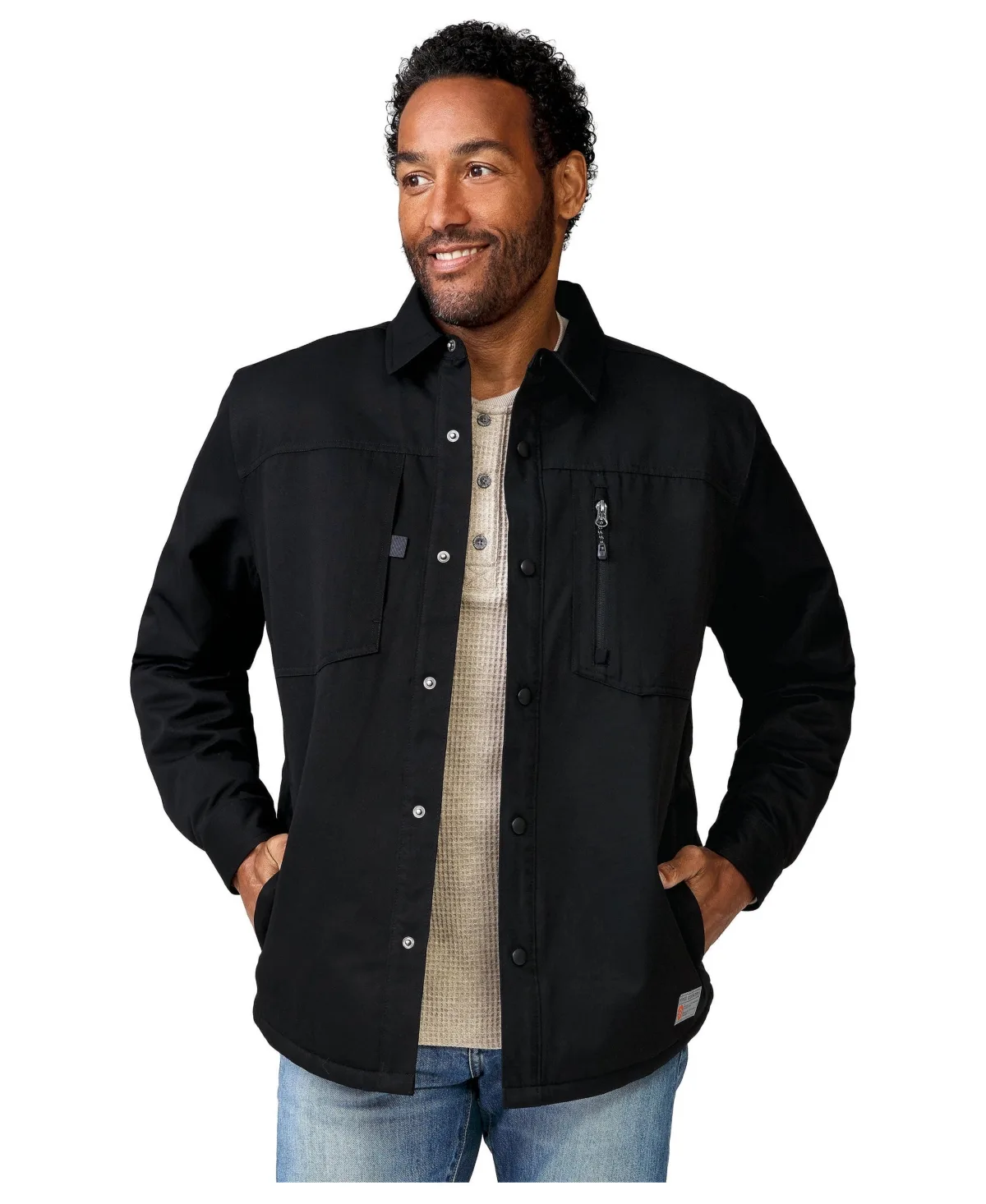 Brawny Canvas Function Work Shirt Jacket by Free Country