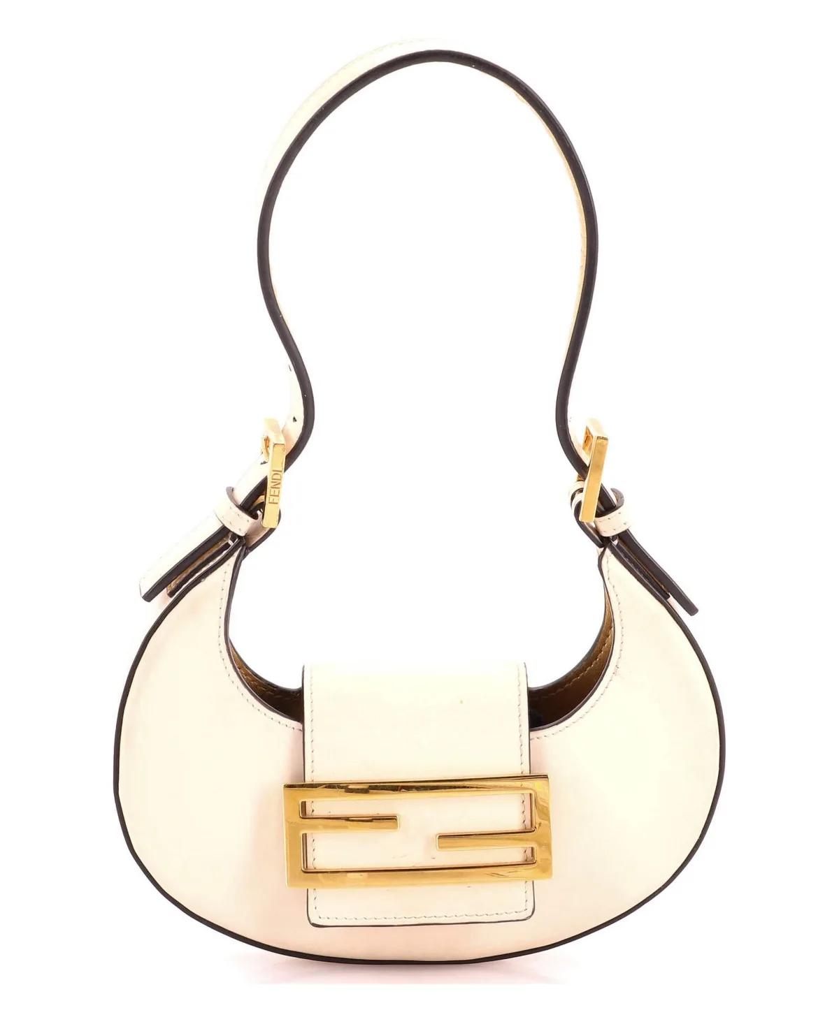 Pre-Owned Fendi Mini Cookie Hobo Leather by FENDI