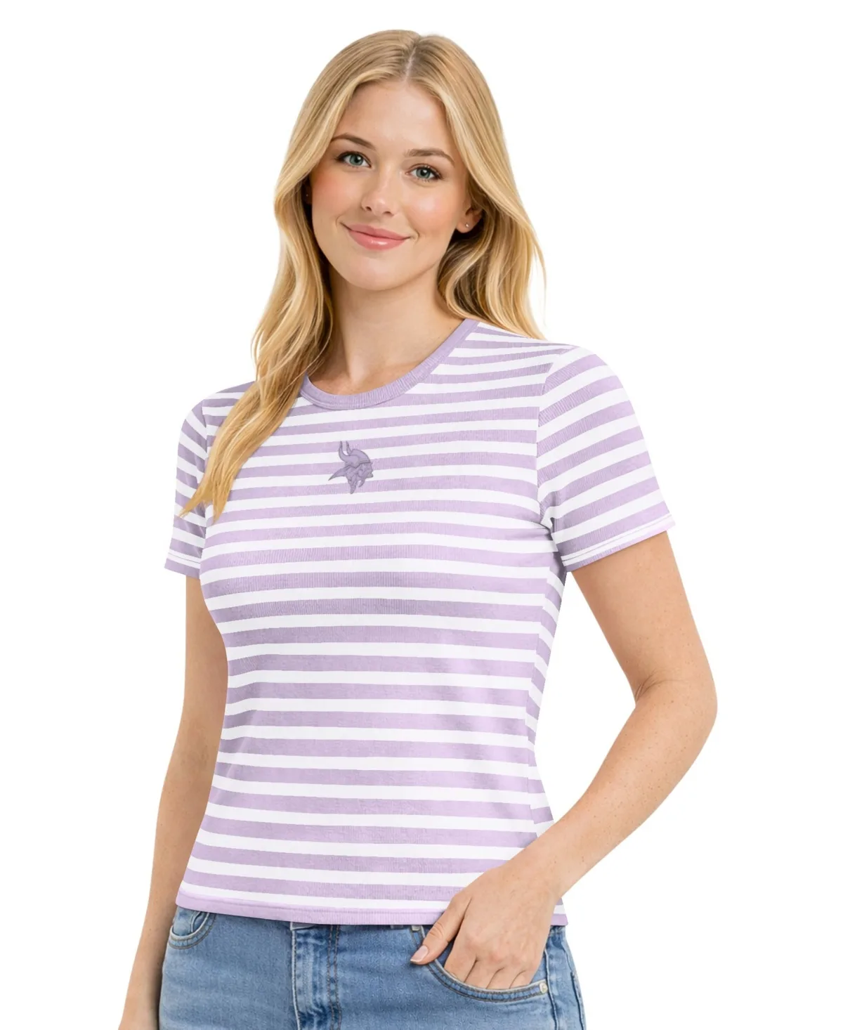 Minnesota Vikings Pastels Striped T-Shirt by Starter