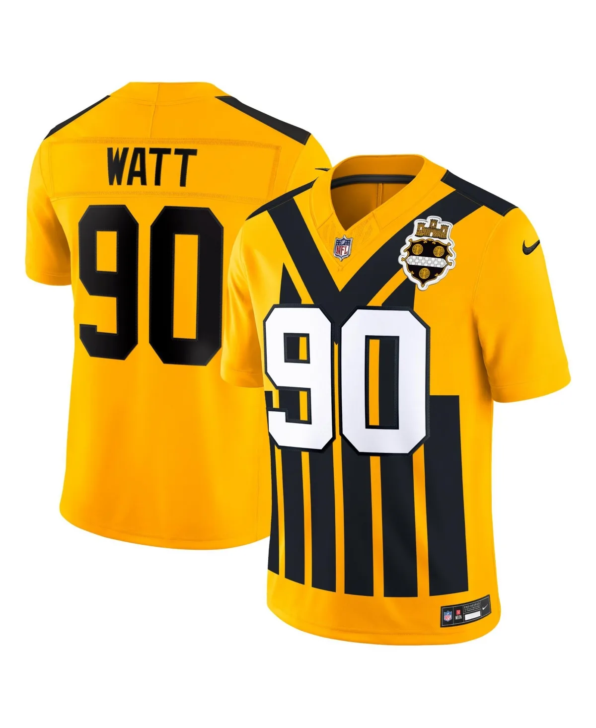 T.j. Watt Pittsburgh Steelers Alternate Vapor F.u.s.e. Stitched Limited Jersey by Nike
