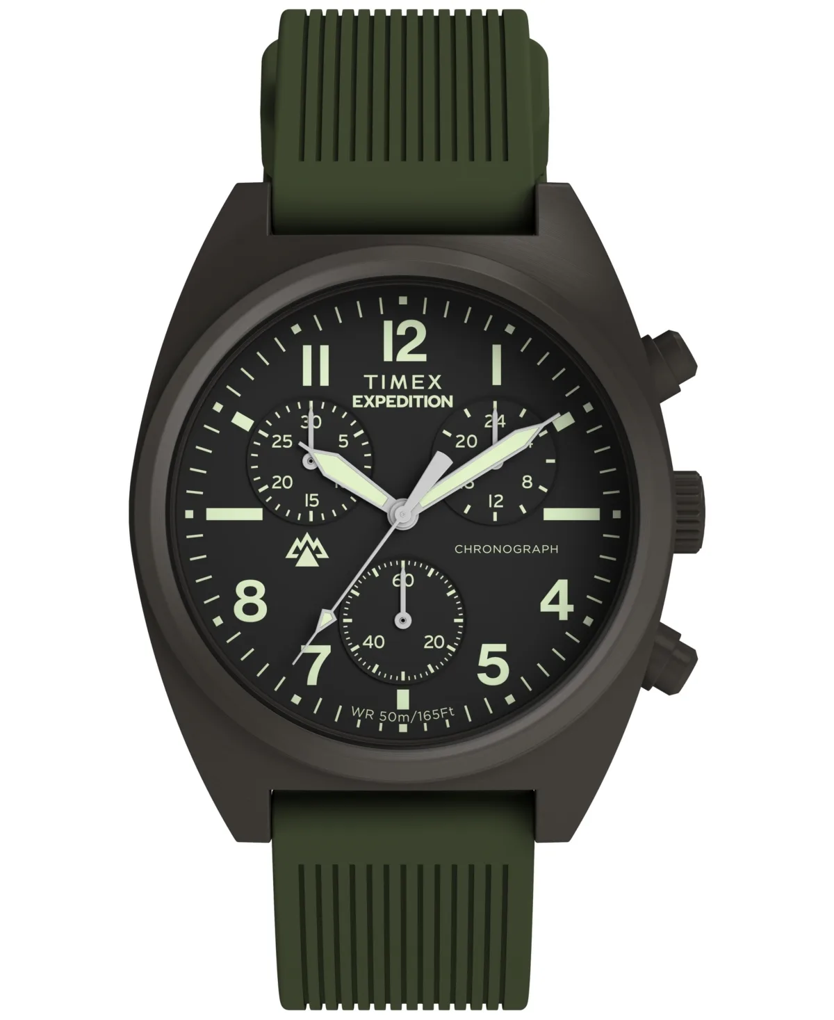 Quartz Capstone Chronograph Silicone Watch 41mm by Timex
