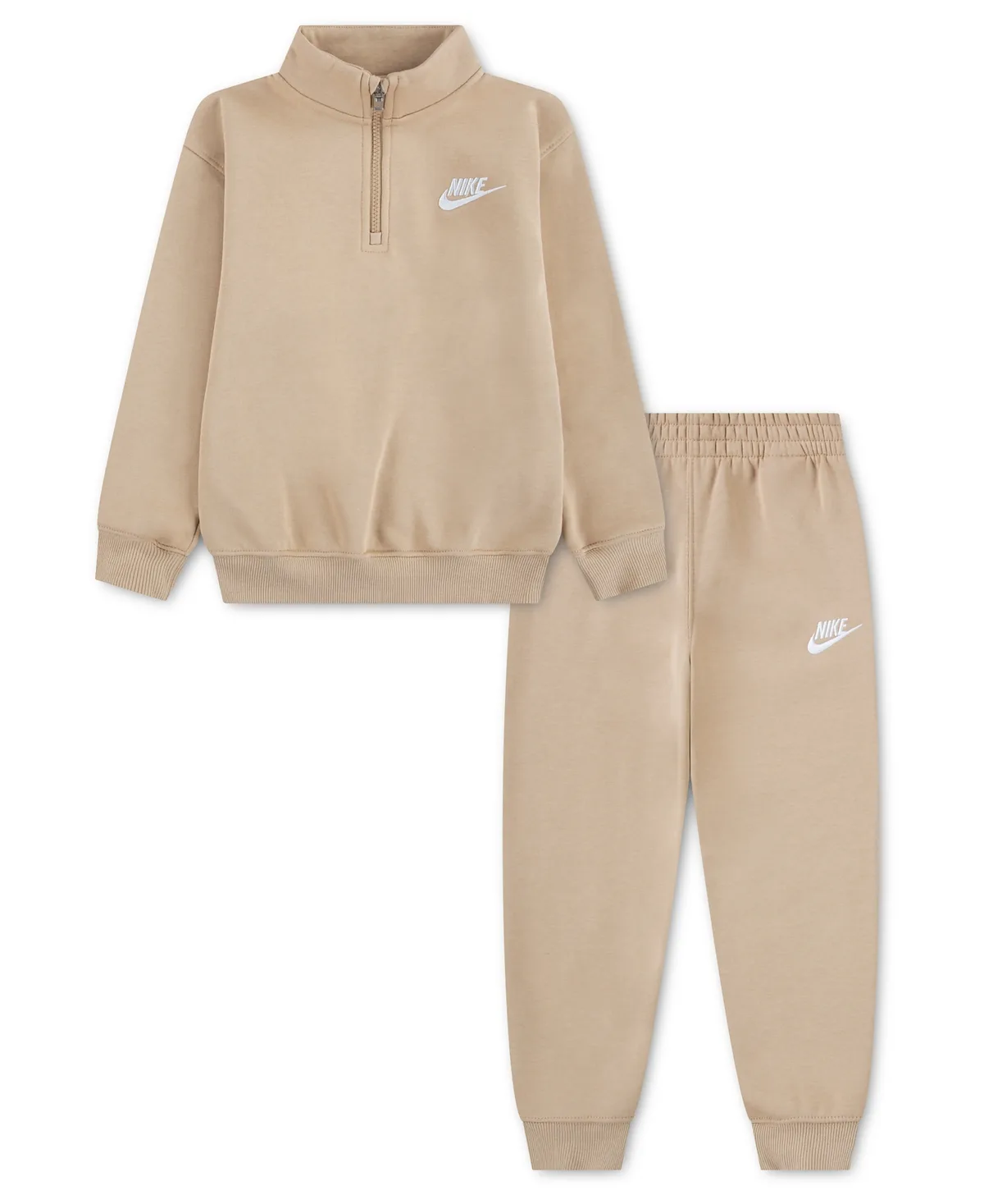 Logo Detail Sweatshirt and Jogger Pants, 2-Piece Set - Linen by Nike