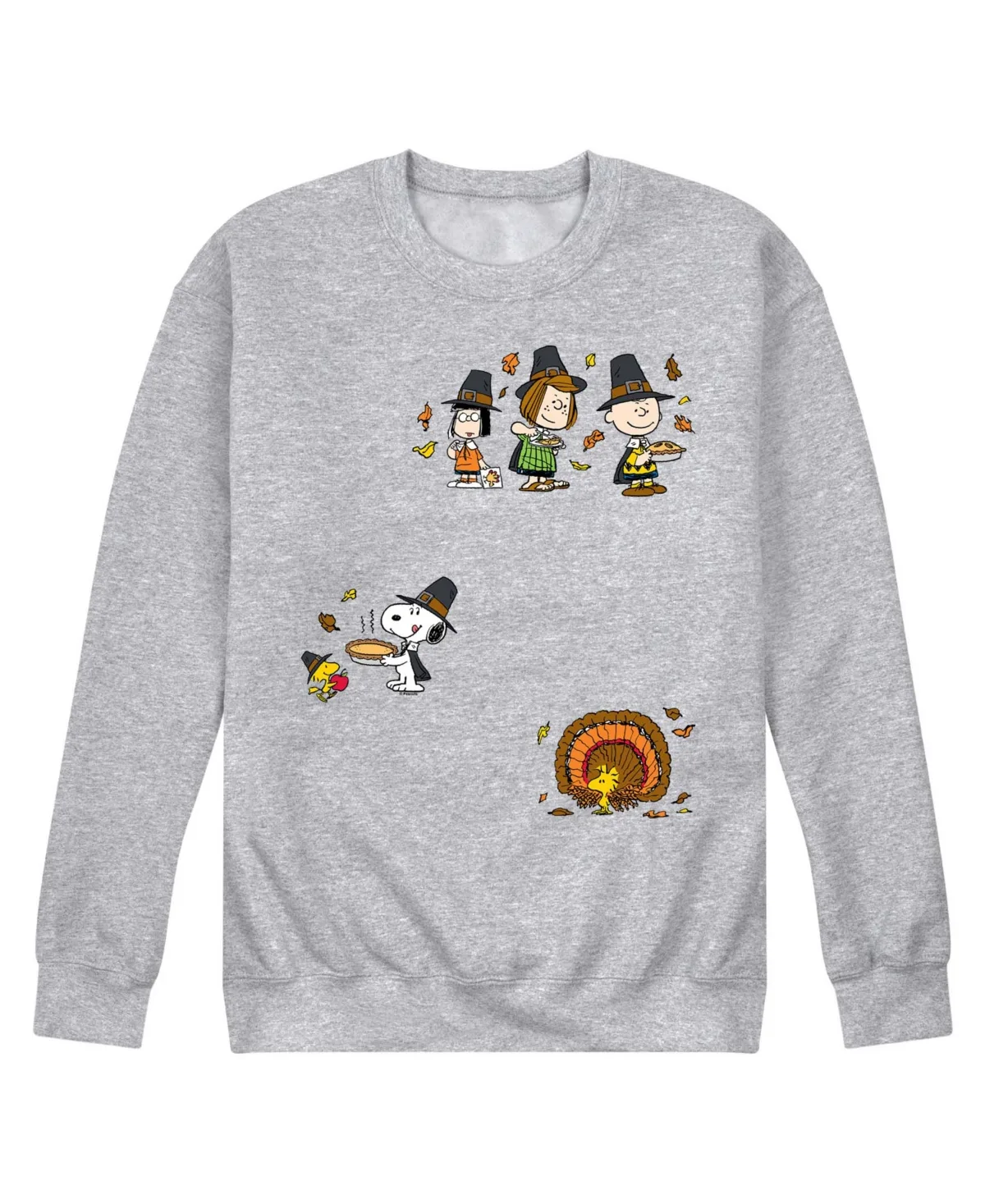 Snoopy Woodstock Charlie Fleece Long-Sleeve Sweatshirt by Airwaves