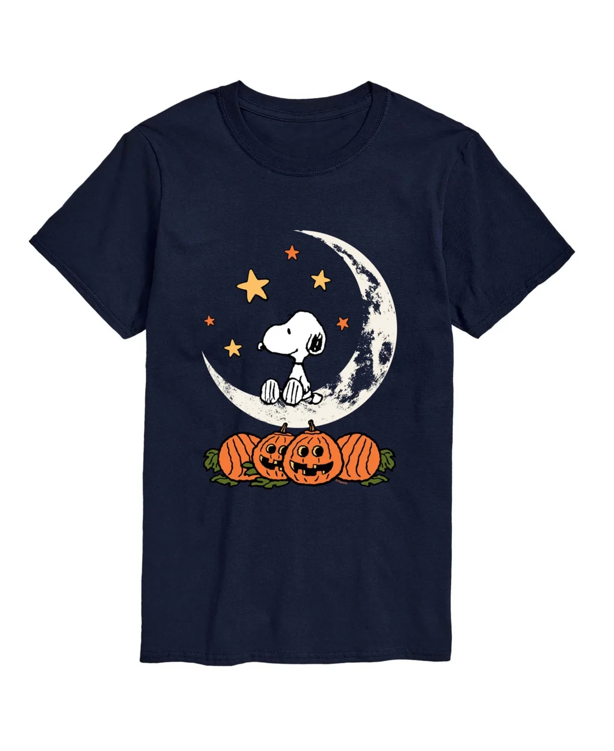 Snoopy Halloween Moon Graphic Regular-Fit T-Shirt