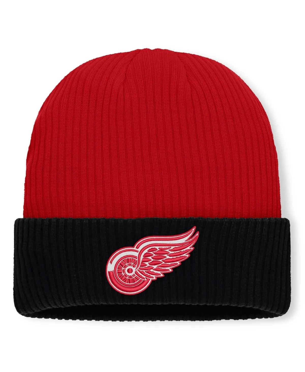 Detroit Red Wings Authentic Pro Rink Cuffed Knit Hat by Fanatics