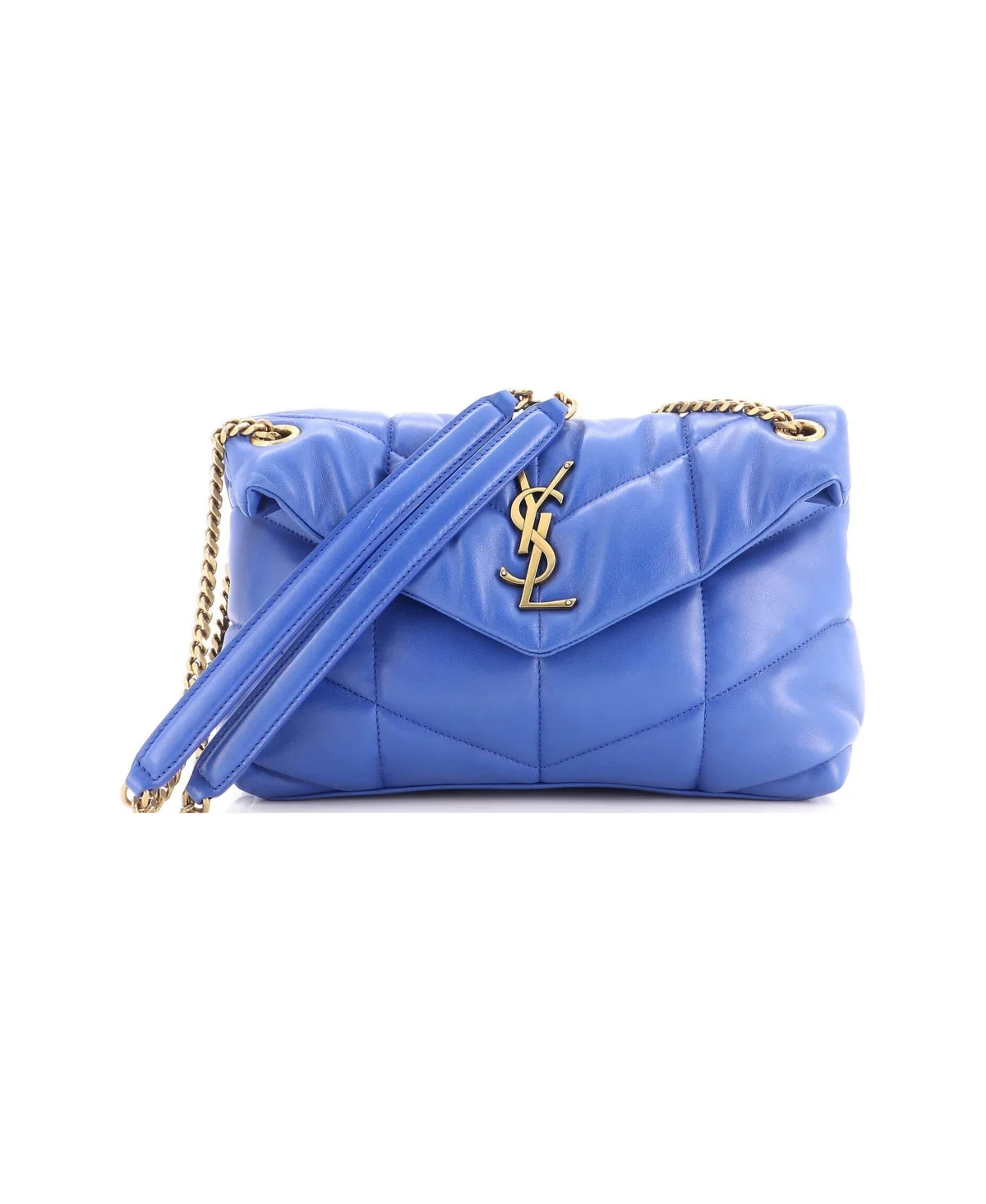 Pre-Owned Saint Laurent Small Loulou Puffer Shoulder Bag Quilted Leather by Saint Laurent