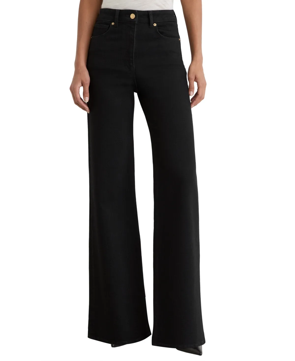 Heather High-Waisted Wide-Leg Jeans