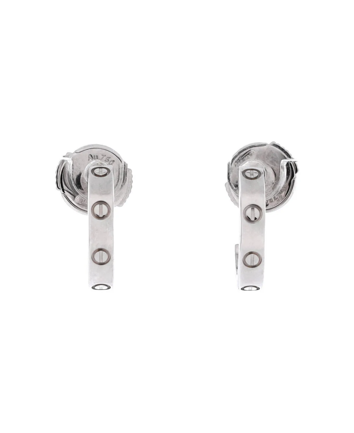 Pre-Owned Love Hoop Earrings - 18k White Gold by Cartier's