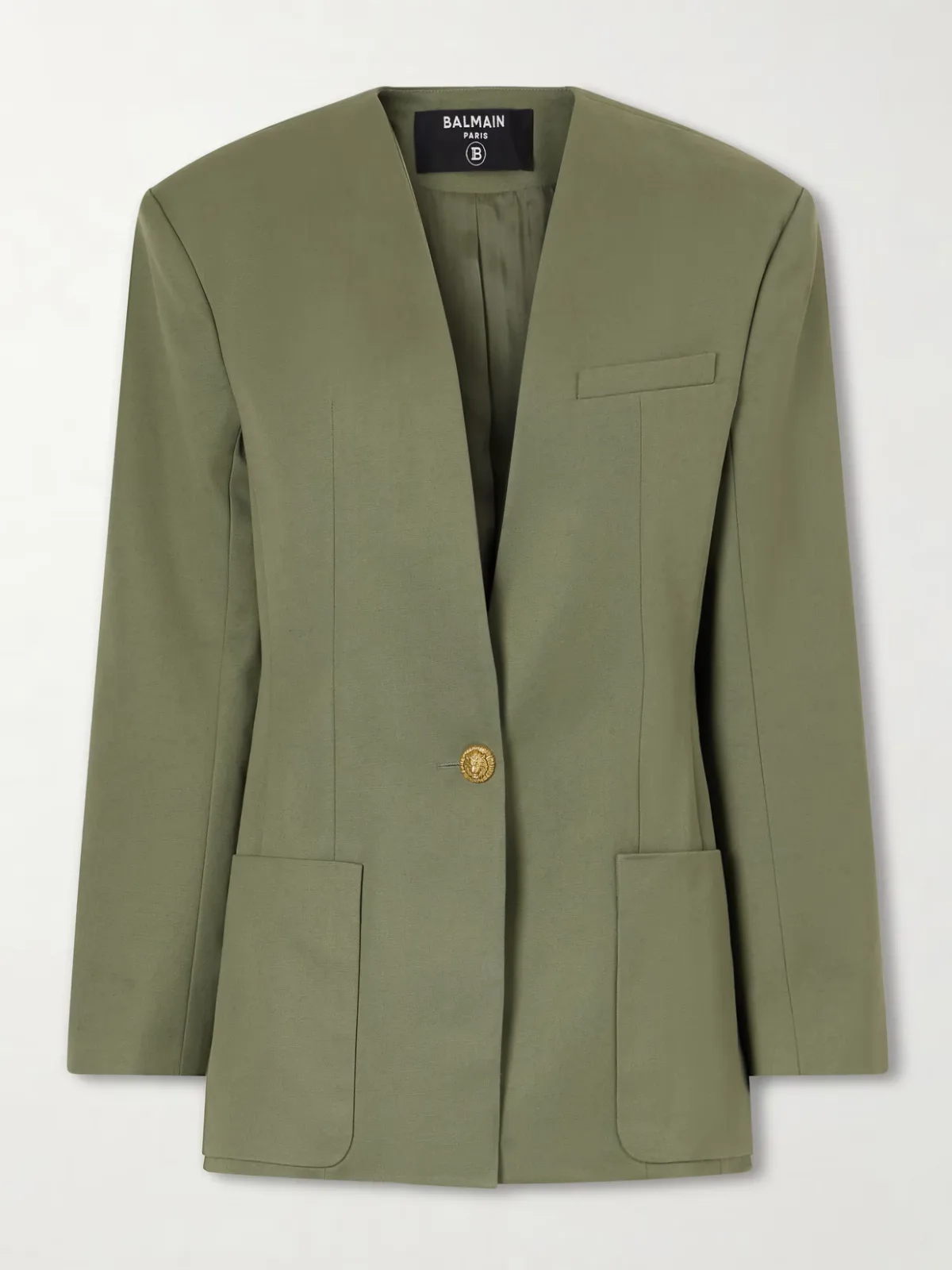 - Cotton-twill Blazer -