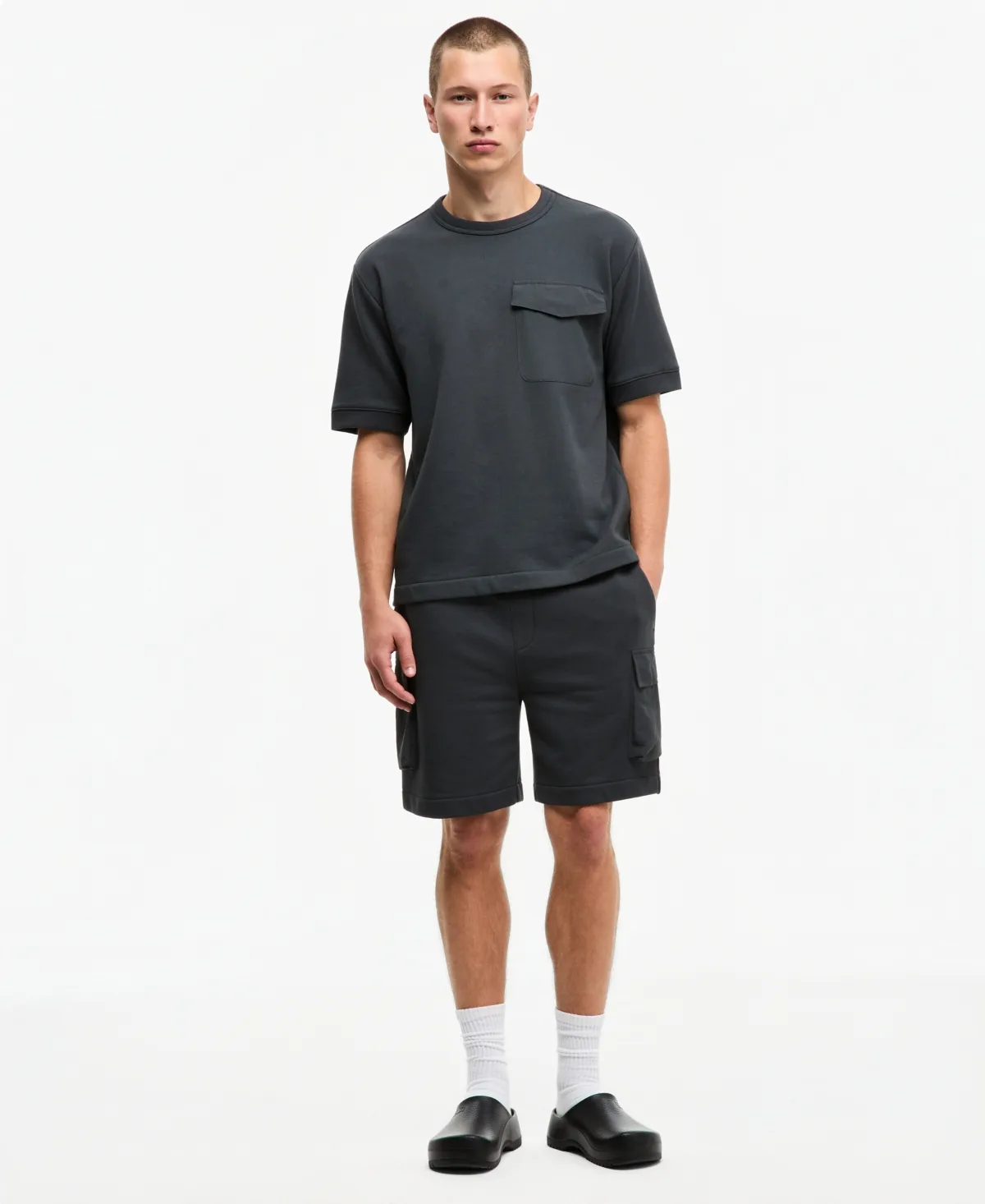 Regular-Fit Printed 7" French Terry Cargo Shorts by Mode of One