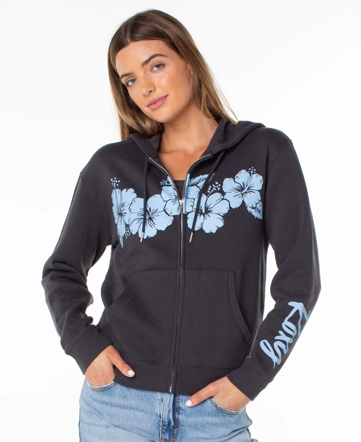 Sweet Rhythm Full-Zip Fleece Hoodie by Roxy