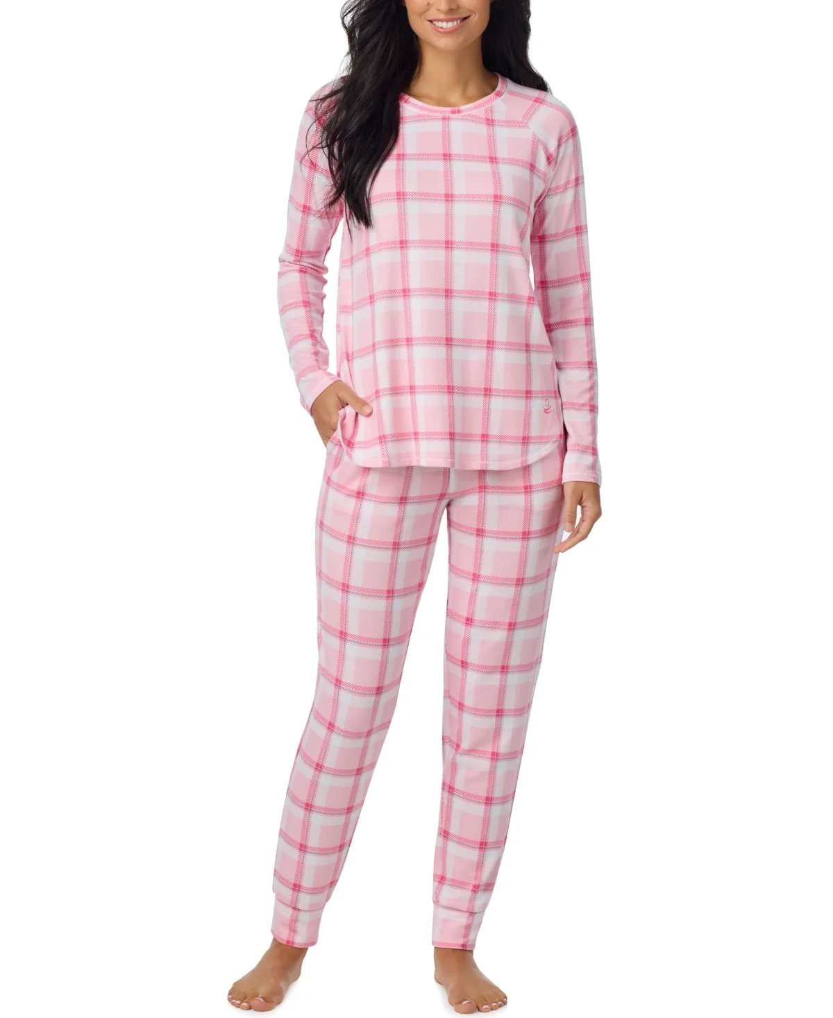 Long-Sleeve Brushed Sweater Knit Jogger Top and Pants, 2-Piece Set by Cuddl Duds