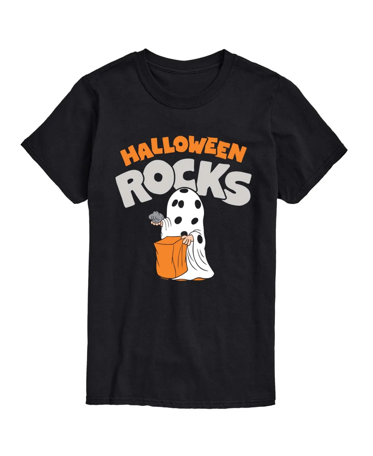 Halloween Rocks Ghost Graphic Crewneck T-Shirt