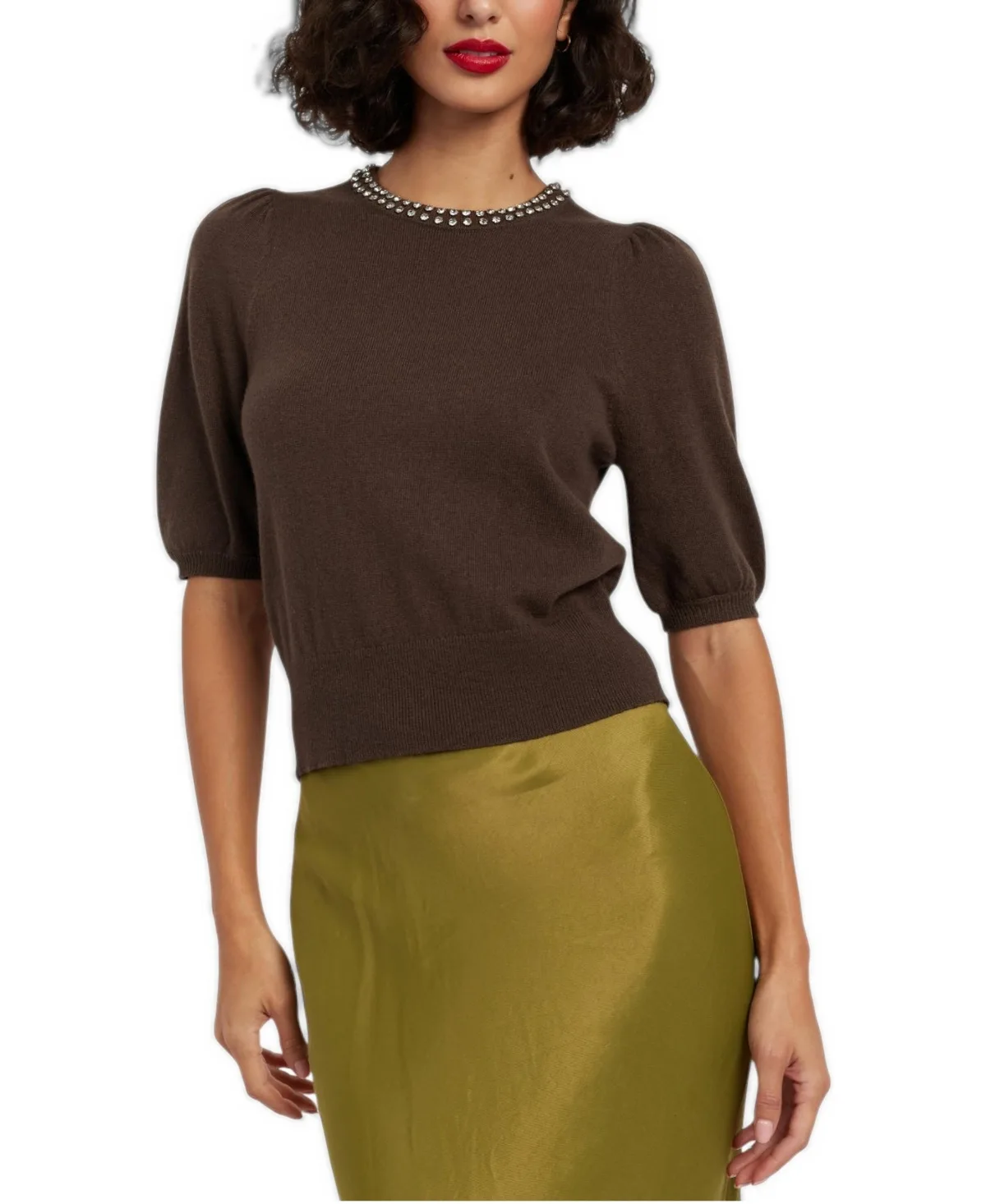 Chinti & Parker Wool-Cashmere Jewel-Neck Knitted Tee by Parker