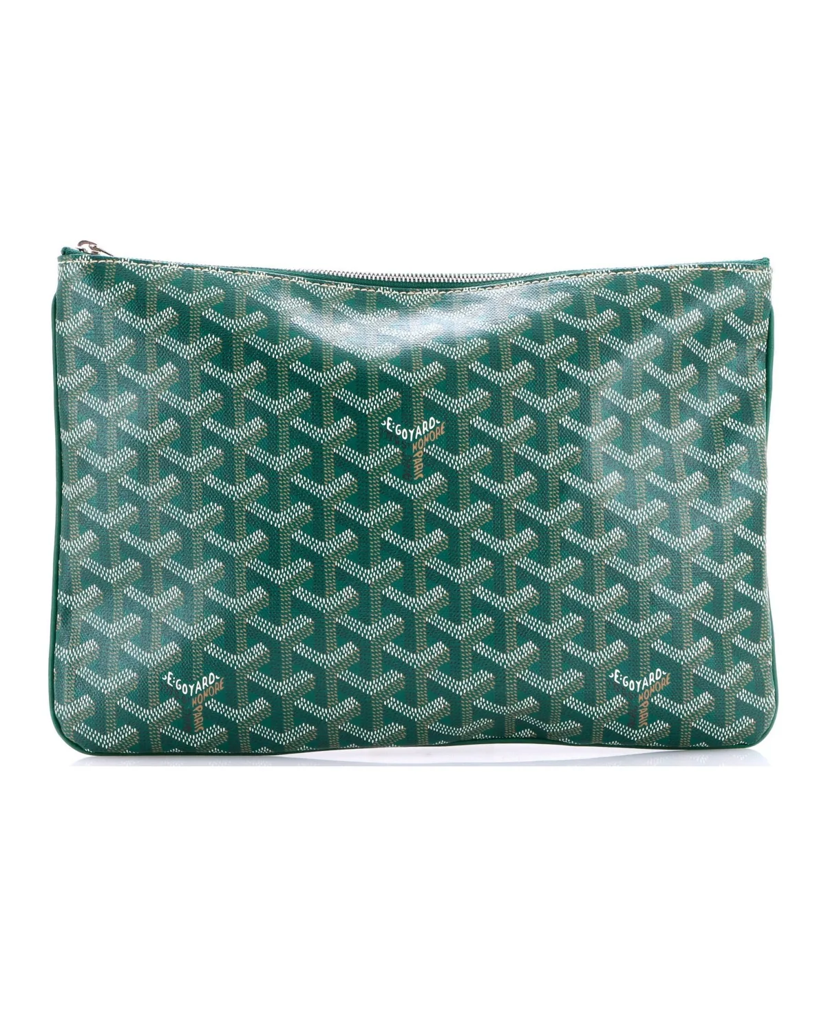 Pre-Owned mm Senat Zip Pouch Coated Canvas by Pre Owned Goyard