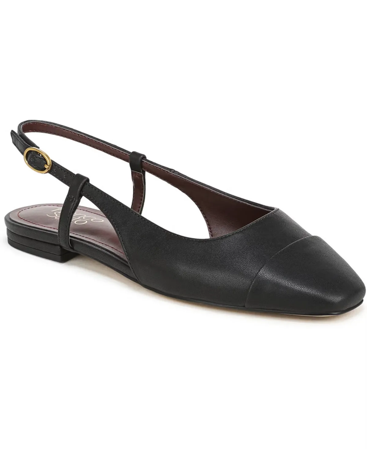 Virai Square Toe Slingback Flats by Franco Sarto