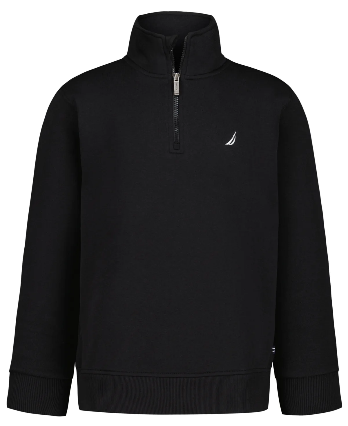 Solid Quarter-Zip Fleece Mock Neck Sweatshirt by Nautica
