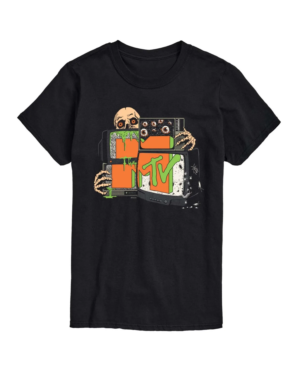 Halloween Static TV Graphic T-Shirt by Airwaves