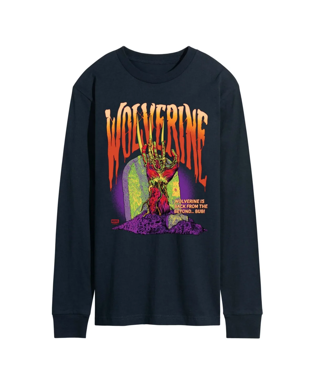 Zombie Back From the Beyond Graphic Regular-Fit Long-Sleeve T-Shirt by Airwaves