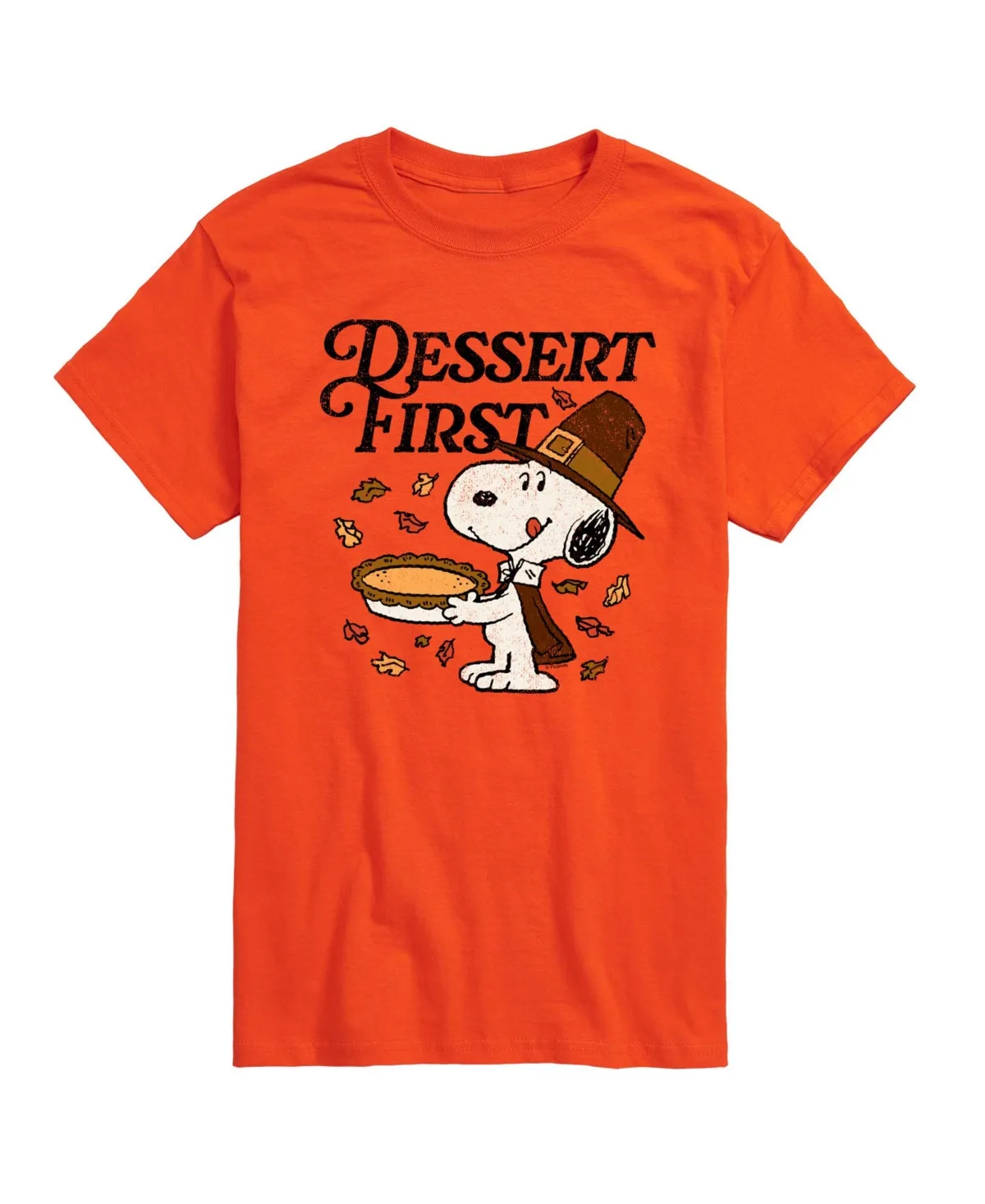 Dessert First Thanksgiving Snoopy Graphic T-Shirt