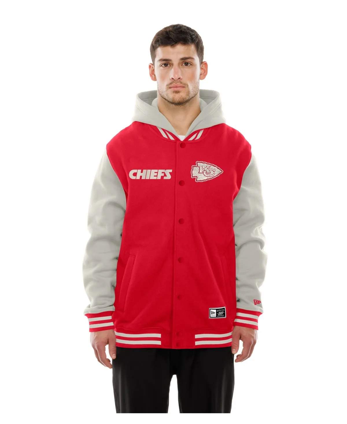 Kansas City Chiefs Full-Snap Fleece Hooded by New Era