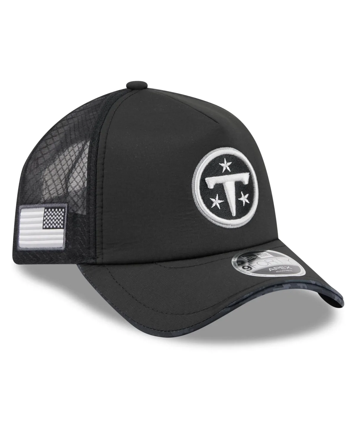 Tennessee Titans 2026 Salute to Service Apex 9FORTY Adjustable Trucker Hat by New Era