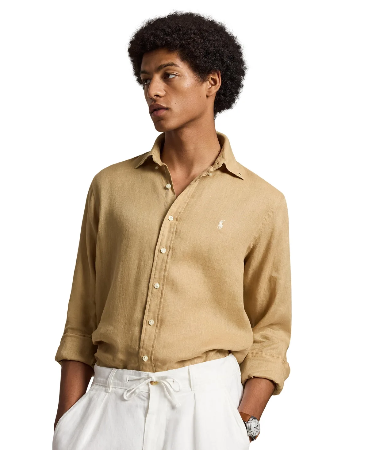 Classic Fit Linen Shirt by Polo Ralph Lauren