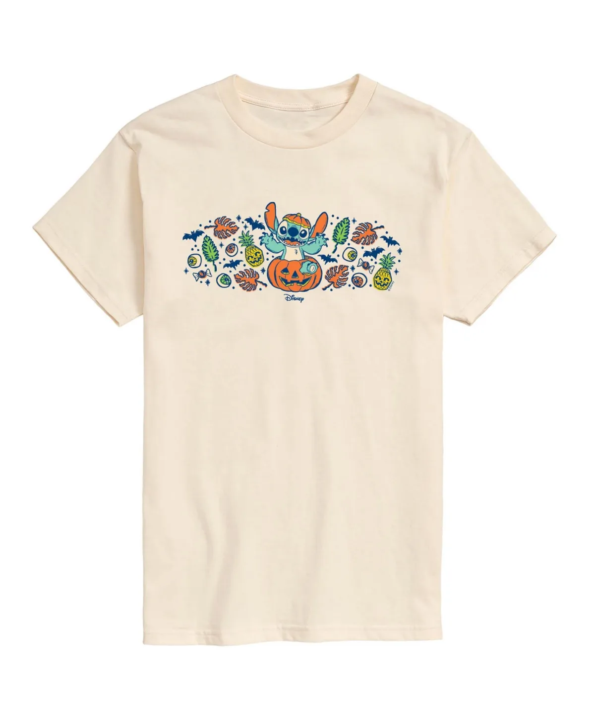Pumpkin Halloween Florals Graphic Crewneck T-Shirt by Airwaves