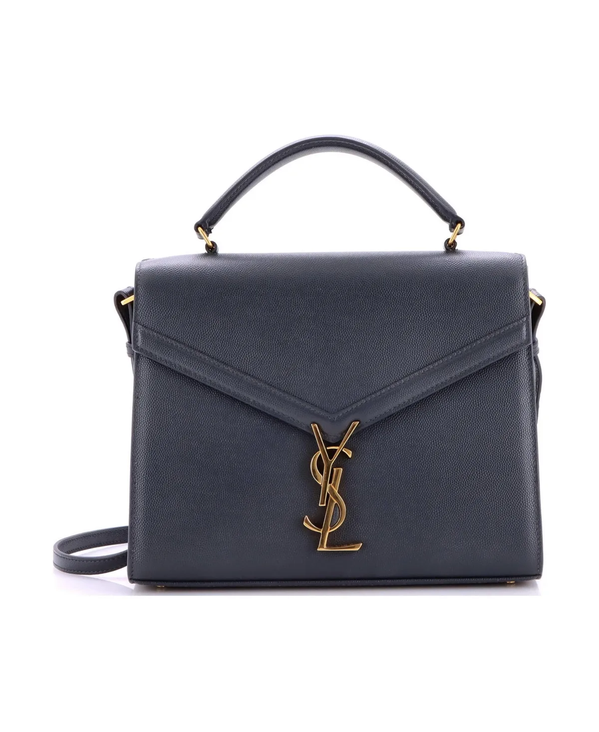 Pre-Owned Medium Cassandra Top Handle Bag Leather by Saint Laurent