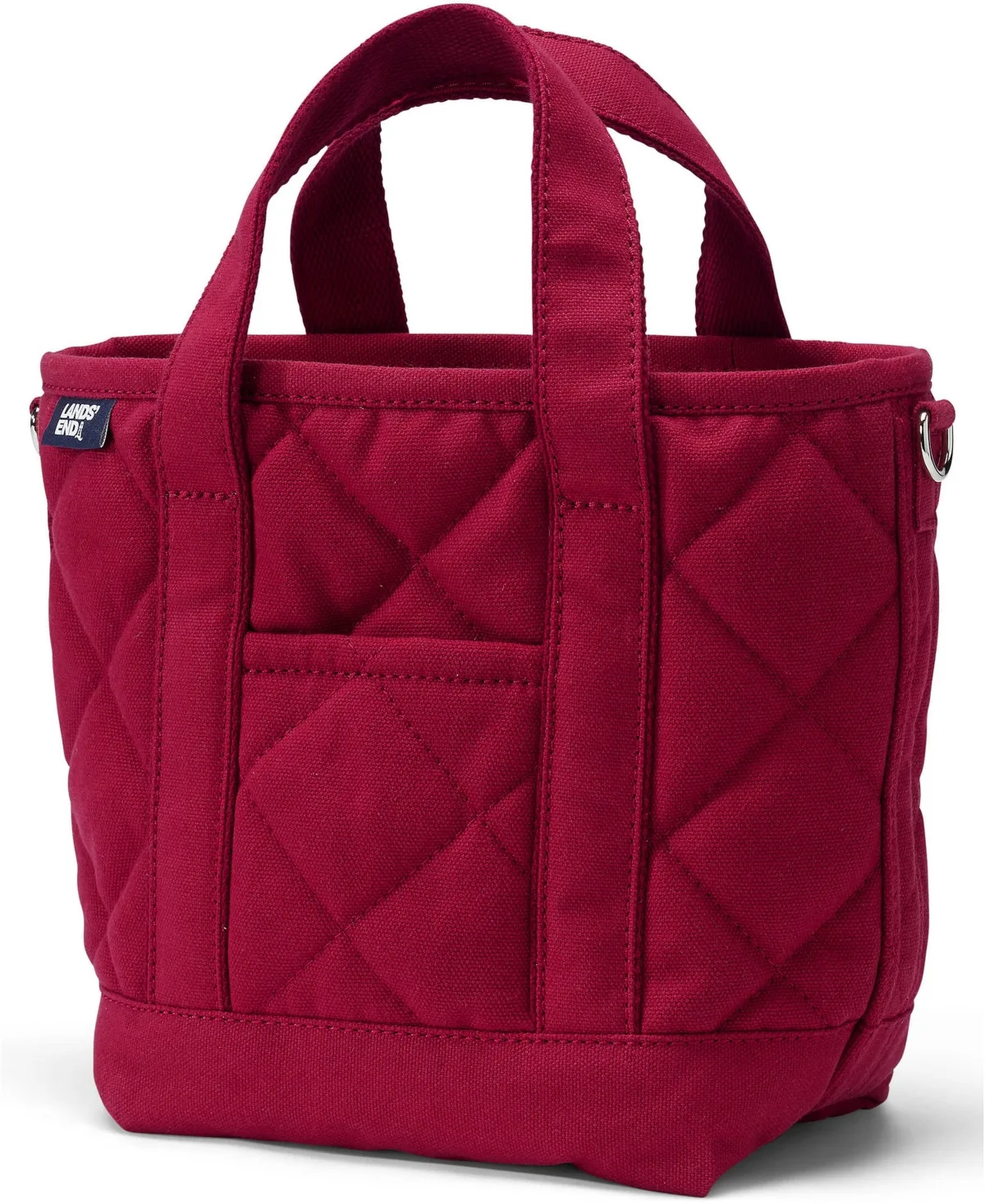 Small Quilted Canvas Open Top Tote by Lands' End