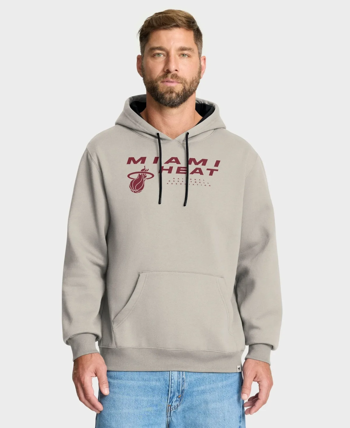 Off White Miami Heat Crossover Collection Blocked Shot Premium Pullover Hoodie by Fanatics