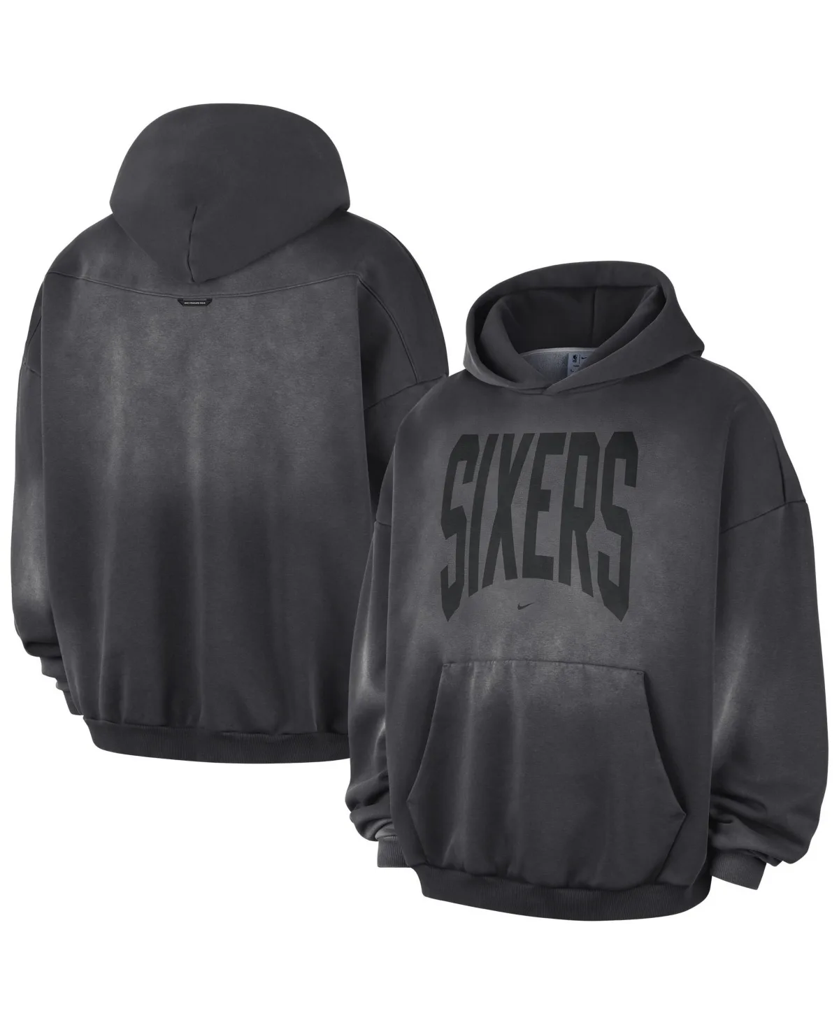 Philadelphia 76ers 2026 Standard Issue Travel Washed Fleece Pullover Hoodie by Nike